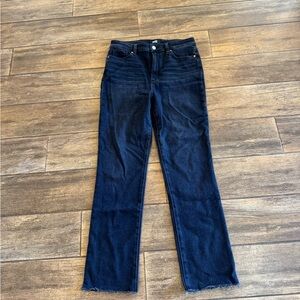 PAIGE Midnight Indigo Straight Leg Jeans